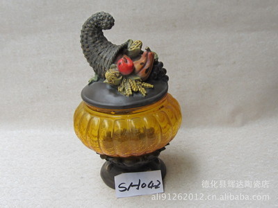 批發(fā)樹(shù)脂工藝品 鬼節(jié)系列南瓜擺飾SH042，德化縣輝達(dá)陶瓷店專業(yè)供應(yīng)